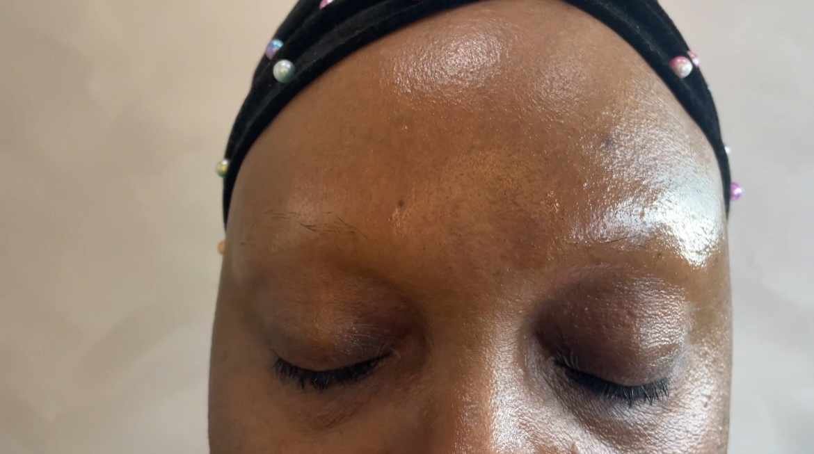 Before: natural brows prior to treatment
